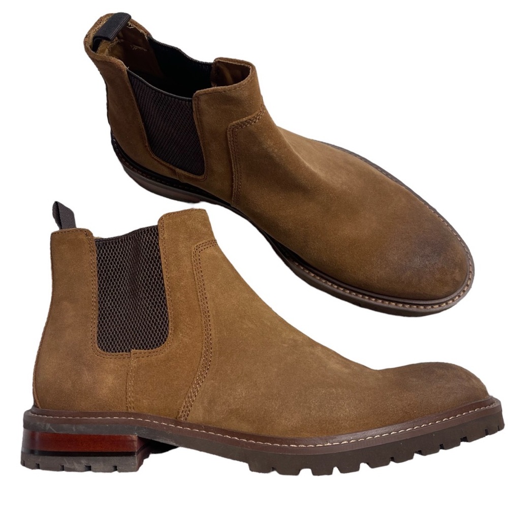 JOHNSTON & MURPHY Chelsea Barrett  Leather Boots Shoes Mens Size 11 M TruFoam